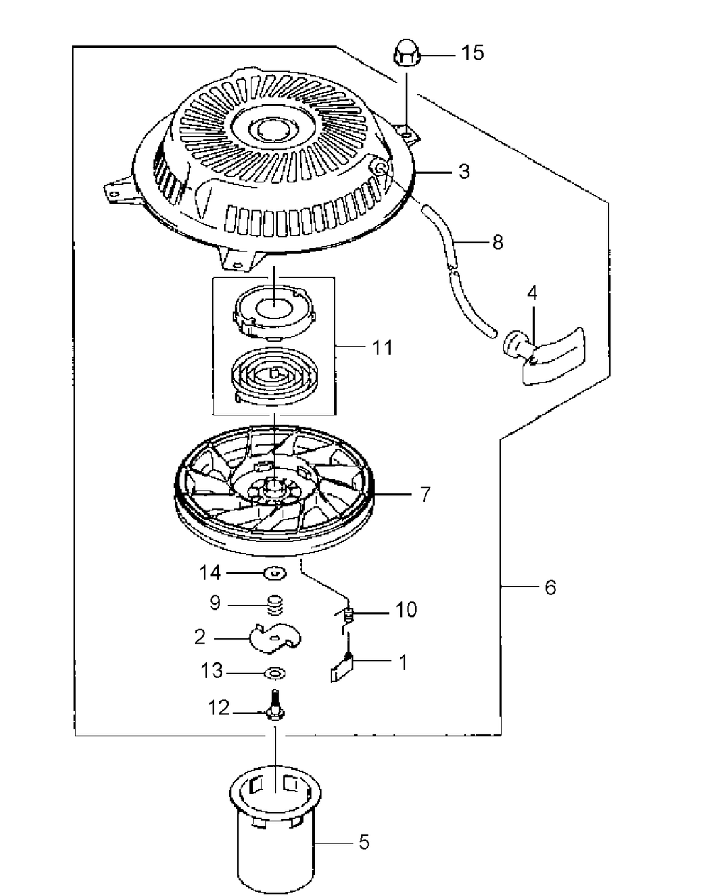 Fh430v-As22 Starter Diagram and Parts List for G1548 55AE232S750-WAM Cub Cadet Lawn Mower